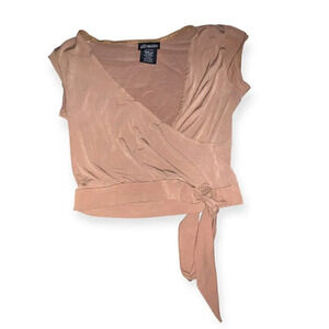 Y2k wrap around blouse baby fit